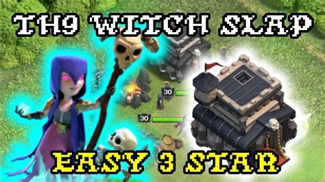 The role of wall breakers in a successful TH9 Witch Slap attack in Clash of Clans